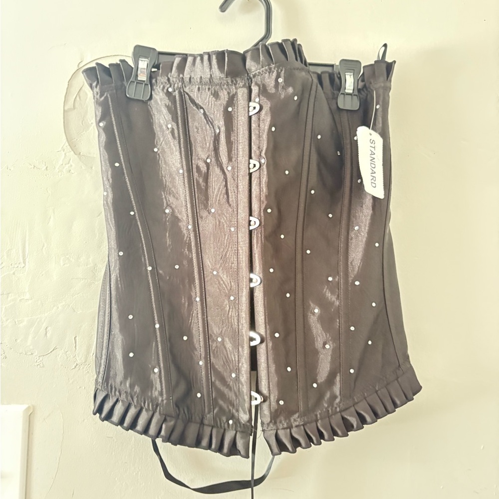 Elegant Black Corset Skirt